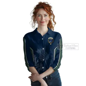 Arbuthnot Tartan Women's Casual Shirt with Family Crest and Scottish Thistle Vibes Sport Style