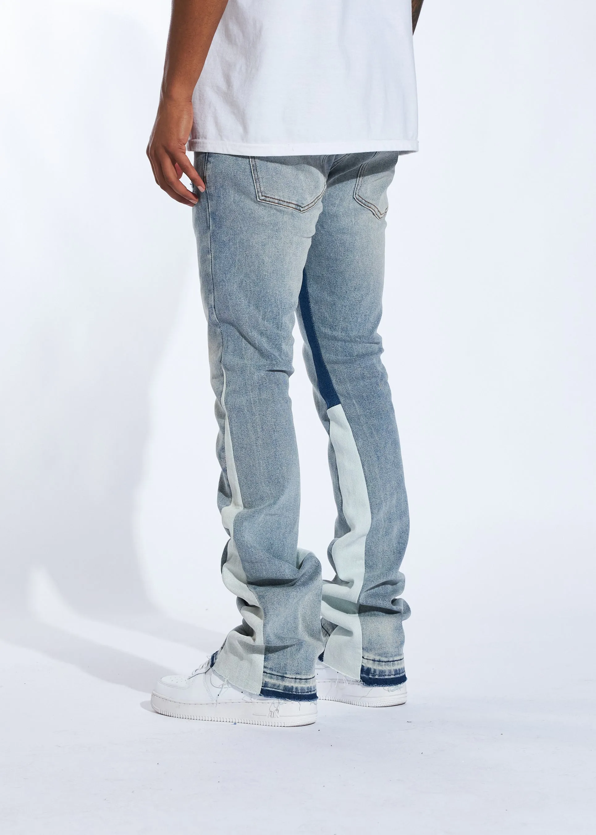 Arch Stacked Denim (Light Wash)