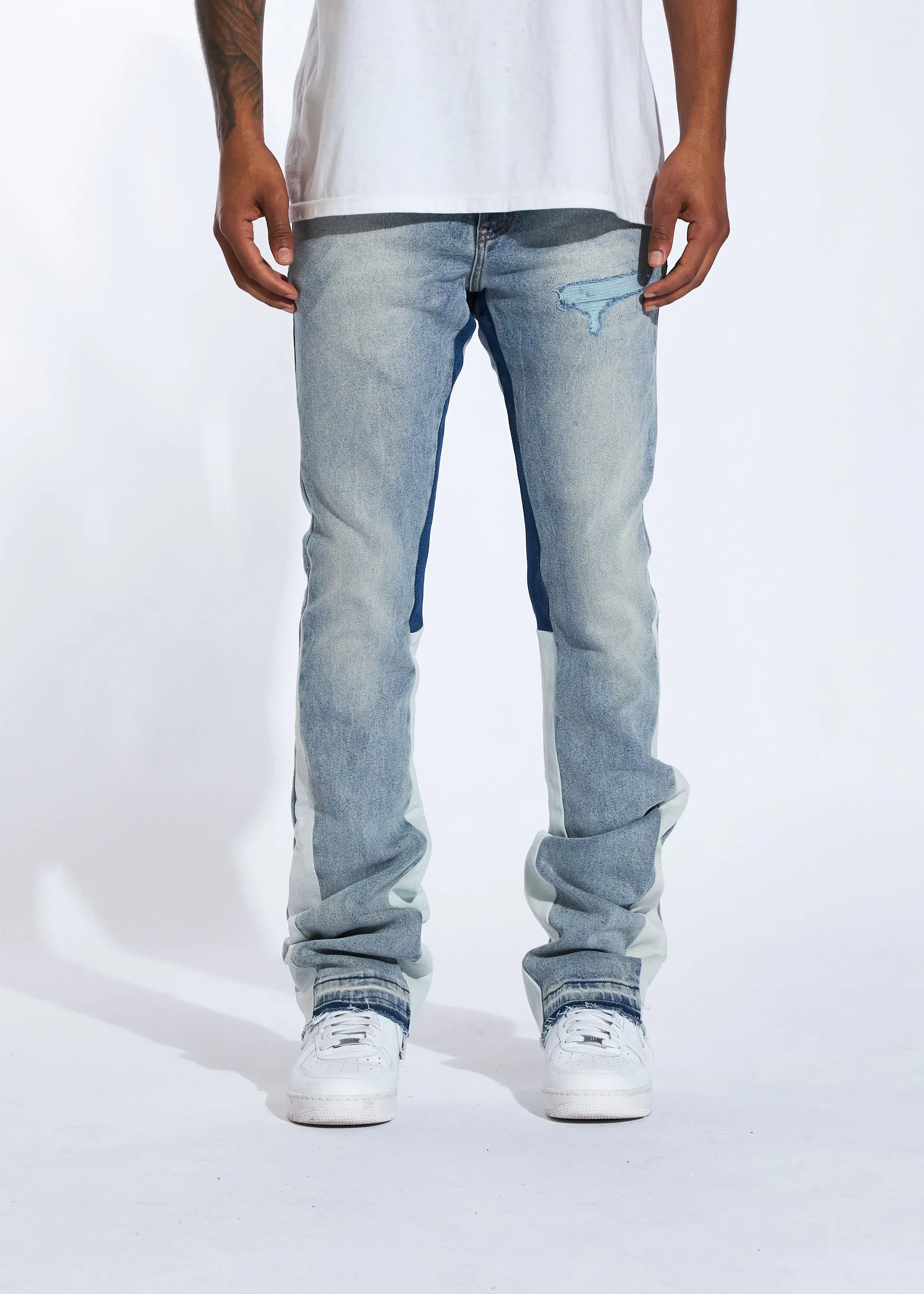 Arch Stacked Denim (Light Wash)