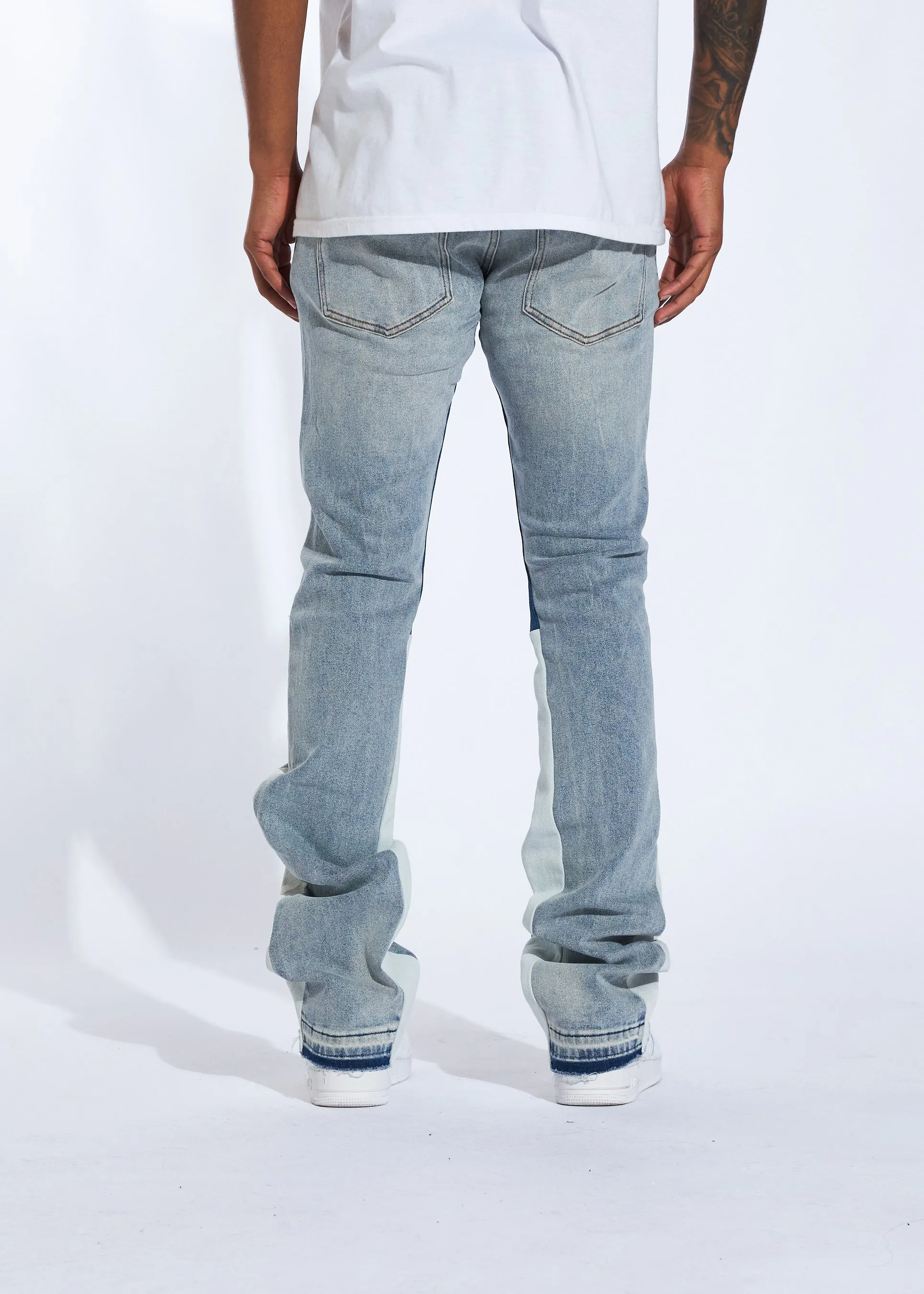 Arch Stacked Denim (Light Wash)