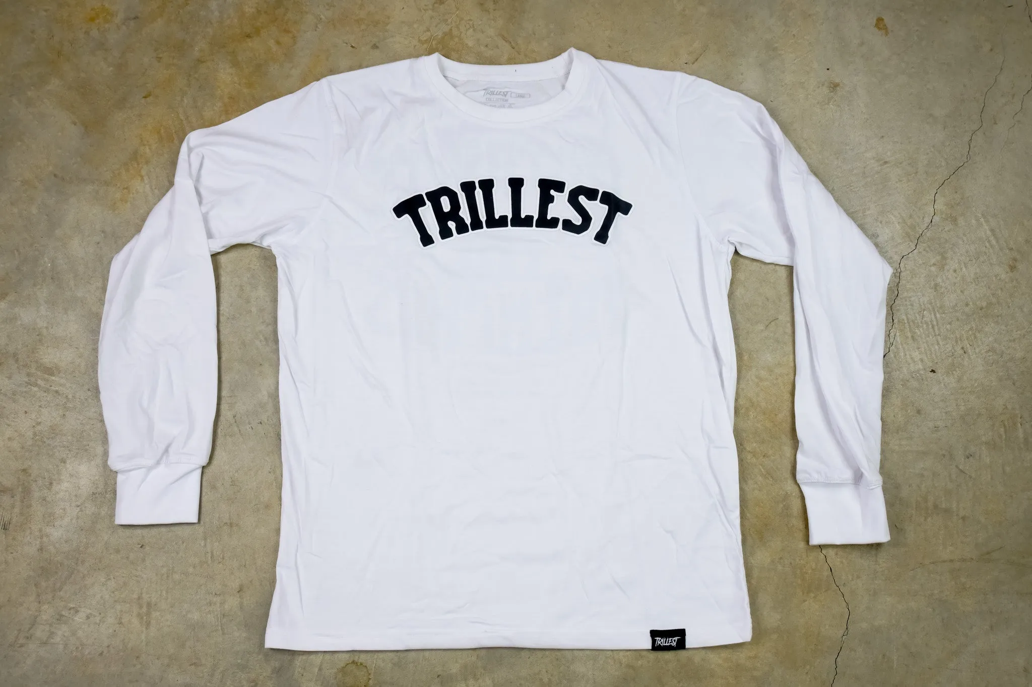 Arched Trillest Long Sleeve Tee - White\Black