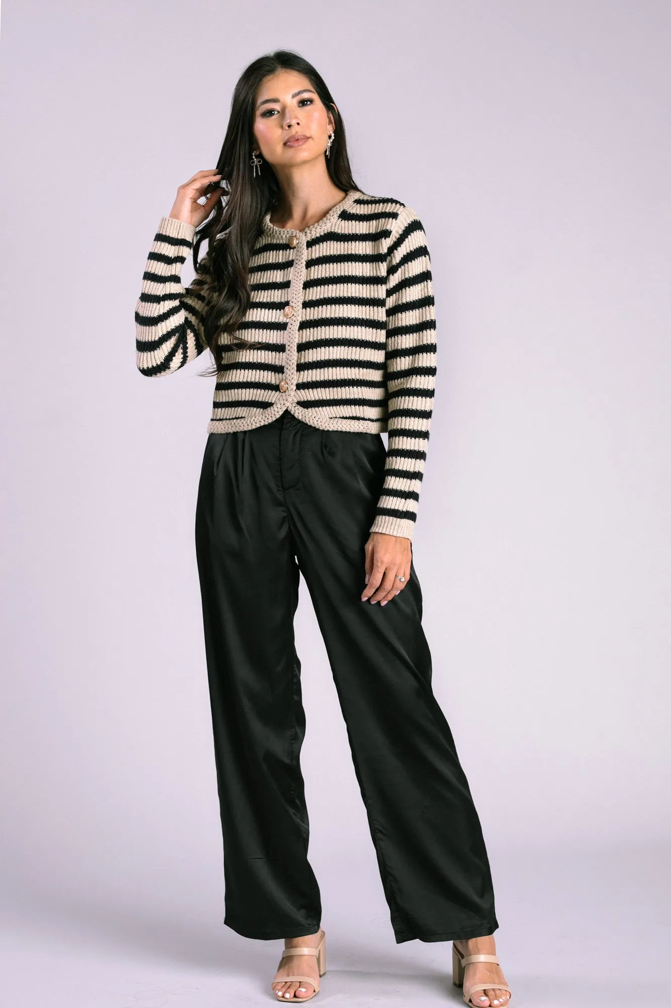 Archer Striped Knit Cardigan