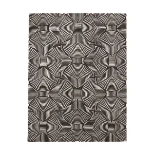 Arches Rug-Black/Ivory - 5 Sizes