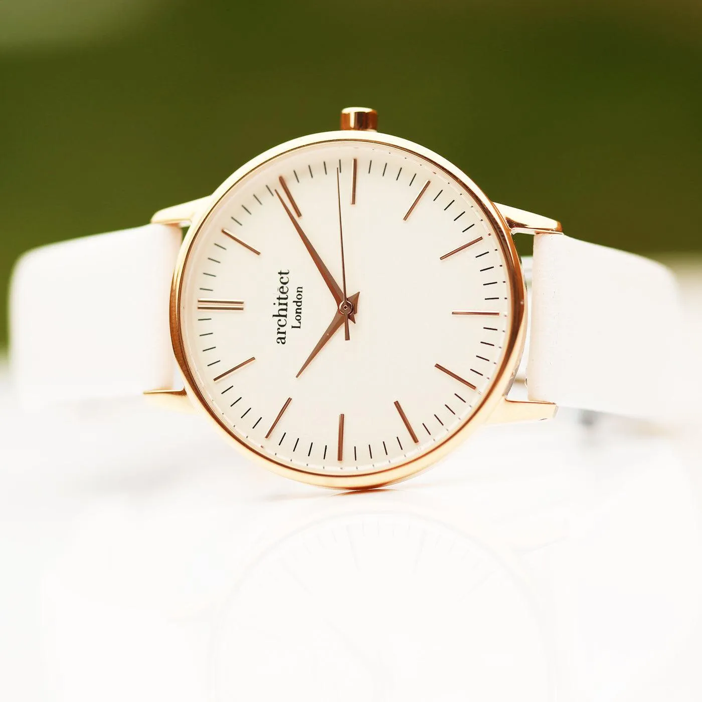 Architēct Blanc - Personalised Ladies Watch - White Strap