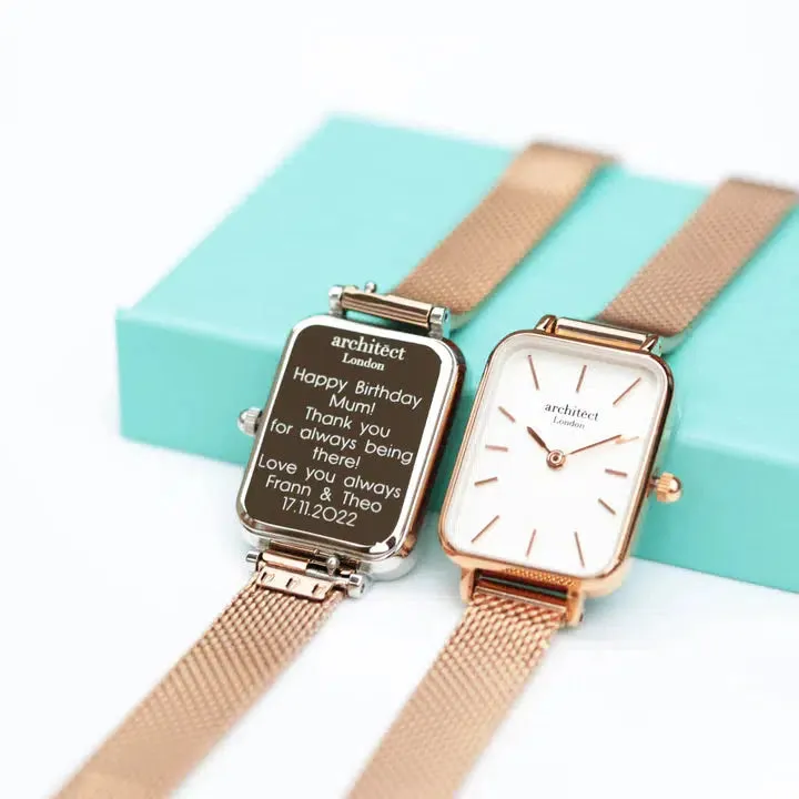 Architēct Lille Personalised Ladies' Watch - Rose Gold