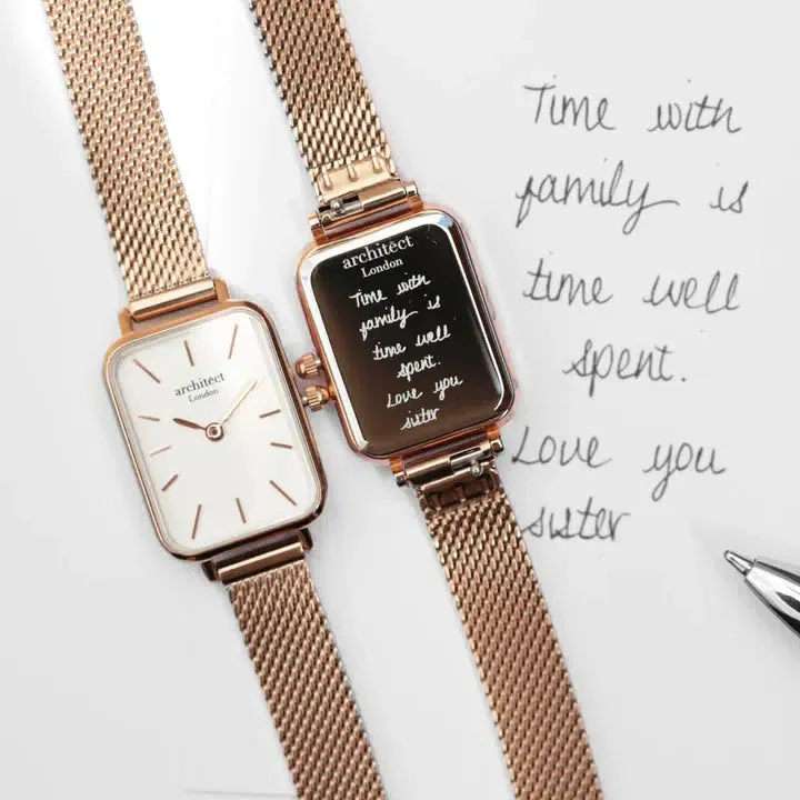 Architēct Lille Personalised Ladies' Watch - Rose Gold