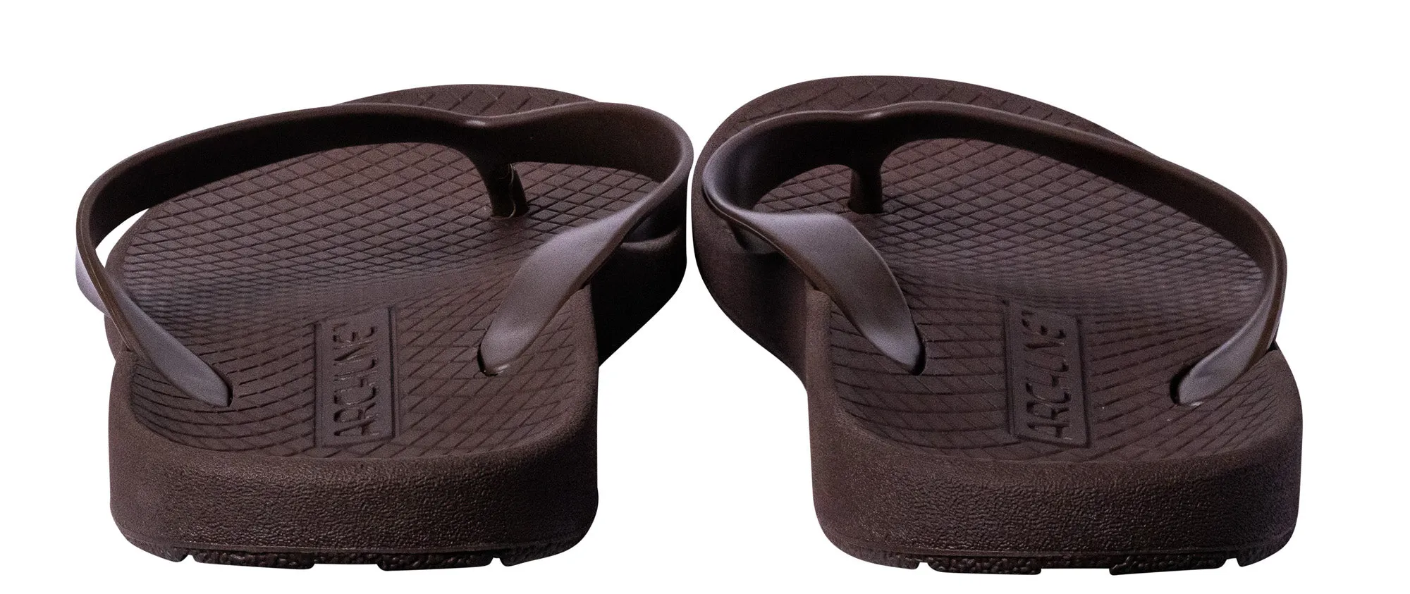 Archline Balance Orthotic Thongs - Brown/Brown