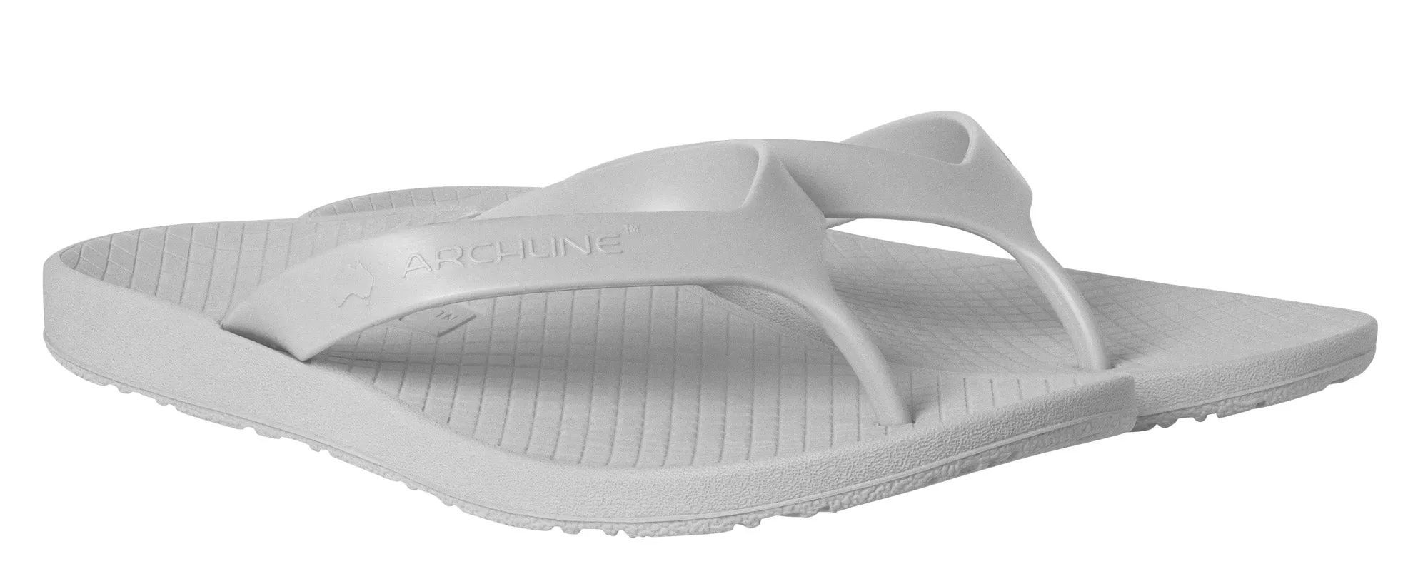 Archline Balance Orthotic Thongs - White/White