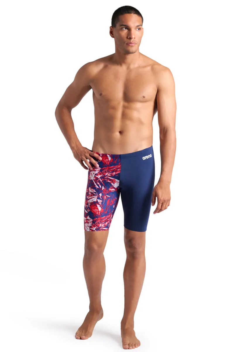 Arena - Crackle Swim Men's Jammer - Navy/Team Red