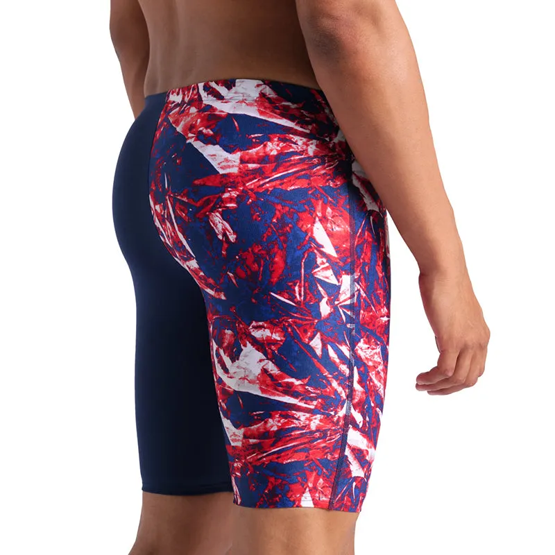 Arena - Crackle Swim Men's Jammer - Navy/Team Red