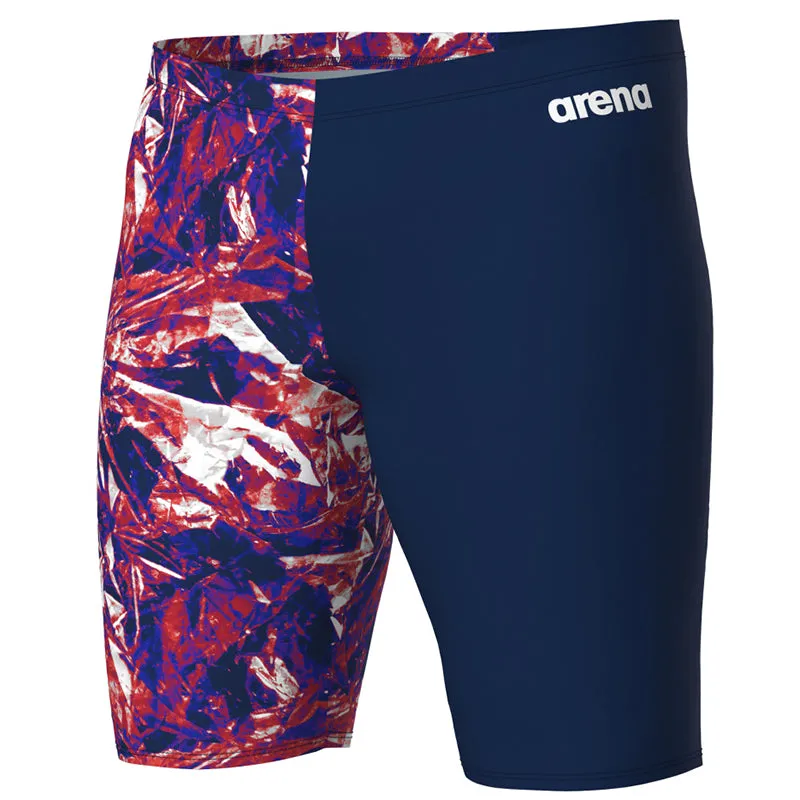 Arena - Crackle Swim Men's Jammer - Navy/Team Red