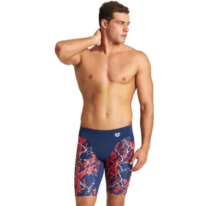 Arena - Men's Earth Texture Jammers - Navy/Red Multi