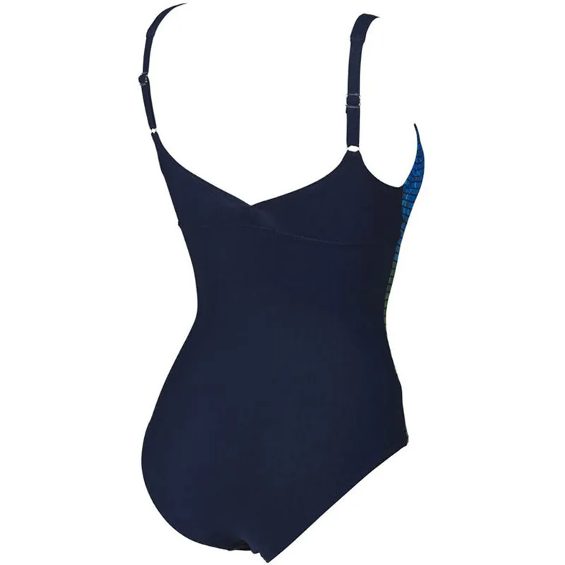 Arena - Opal Wing Back Ladies Bodylift Swimsuit - Navy