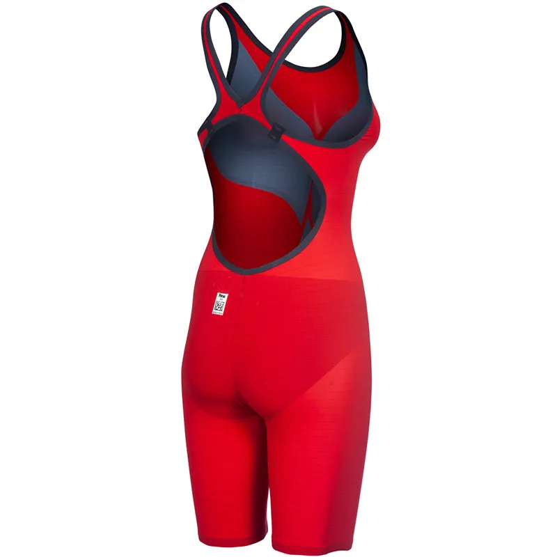 Arena - Women's Powerskin Carbon-AIR² Open Back - Red/Blue