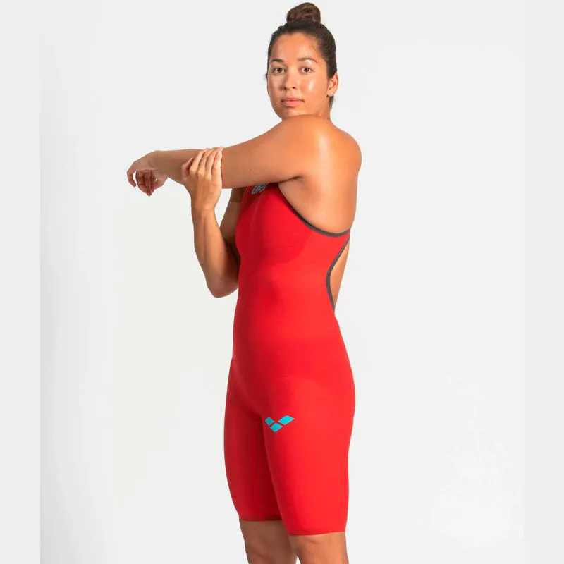 Arena - Women's Powerskin Carbon-AIR² Open Back - Red/Blue