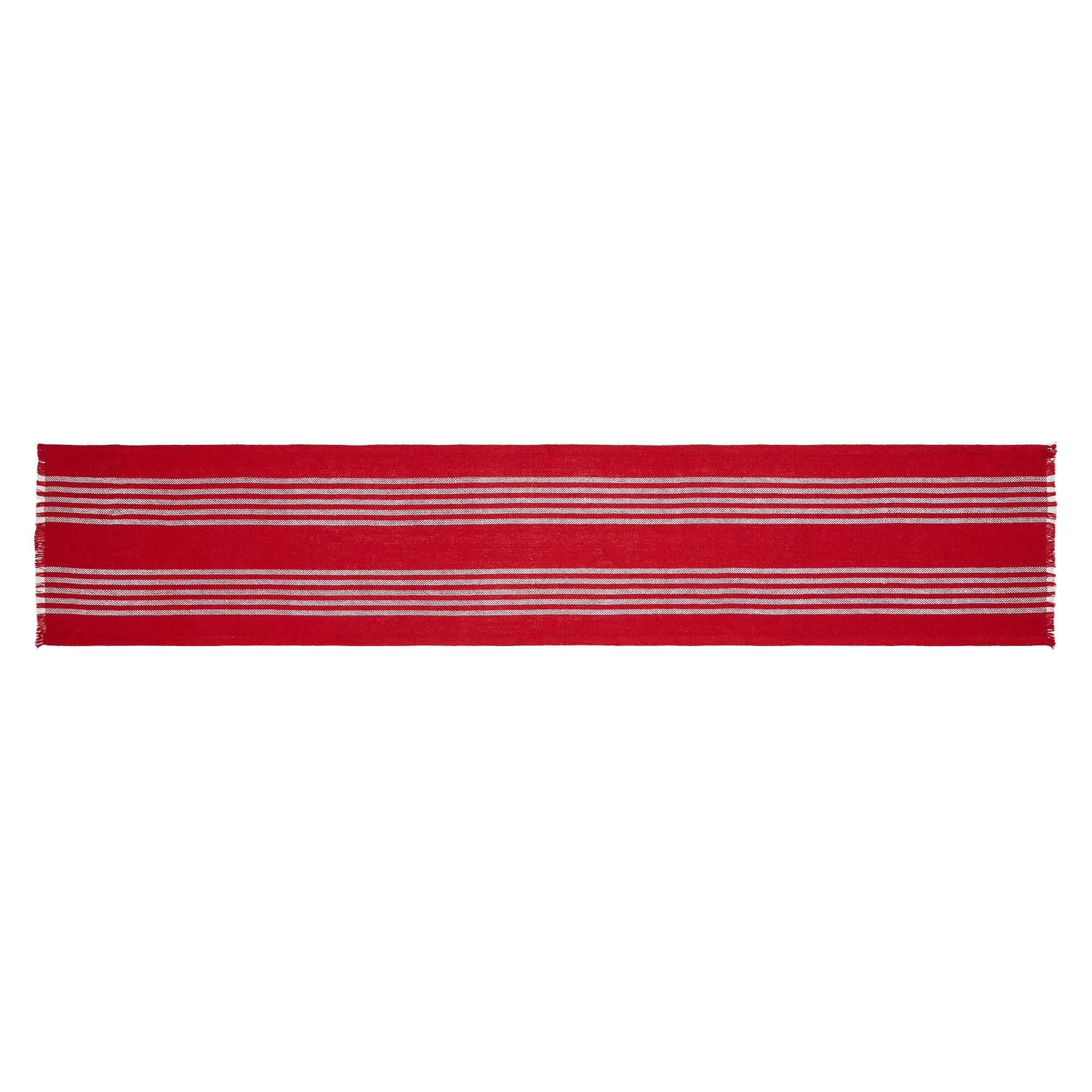 Arendal Red Stripe Fringed Runner 12x60"