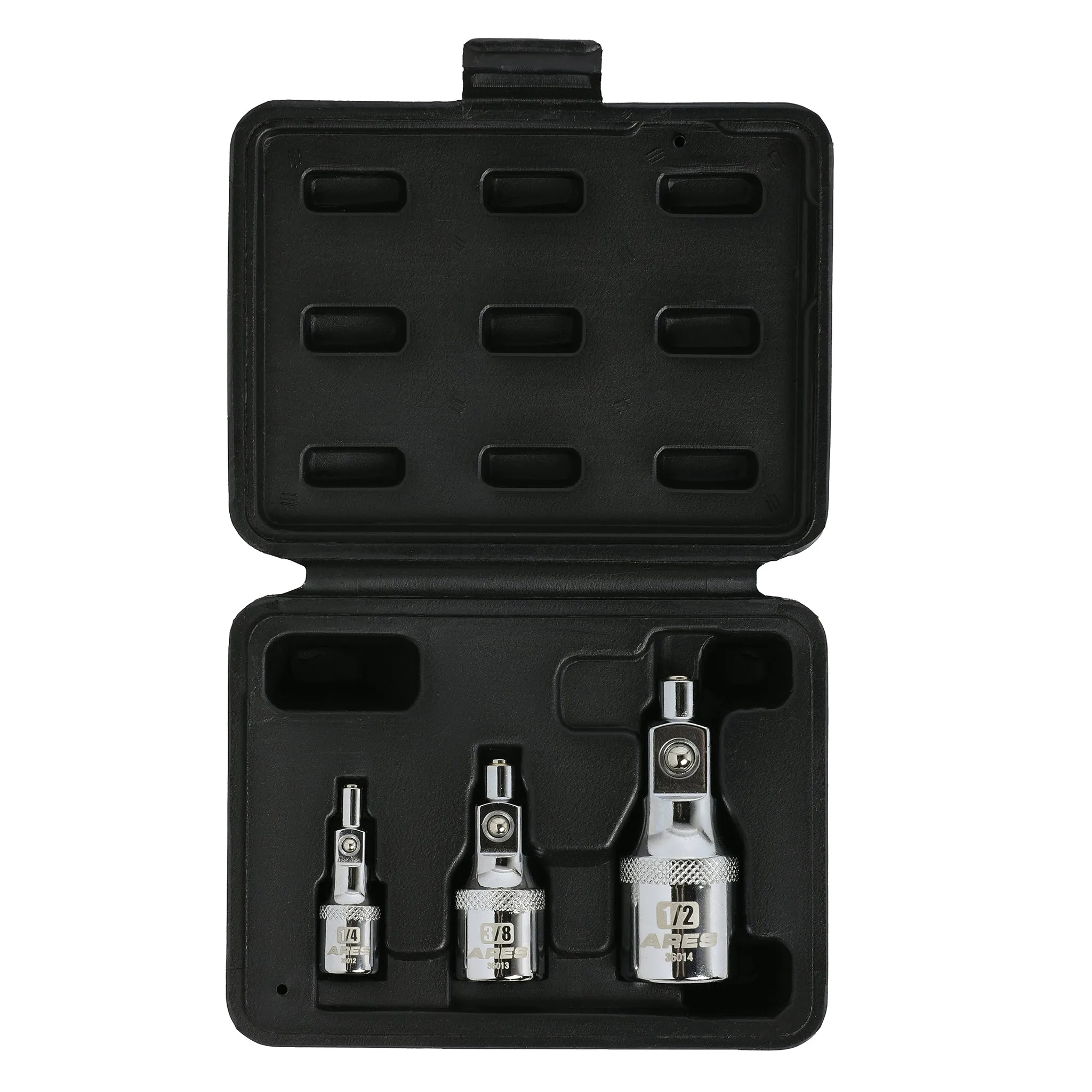 ARES 36007 - 3-Piece Magnet Socket Extension Adapter Set