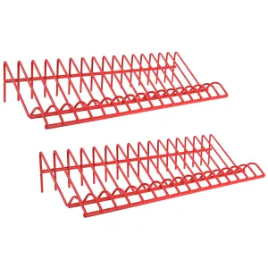 ARES 62005 - 2-Piece Red 16 Slot Plier Rack Set