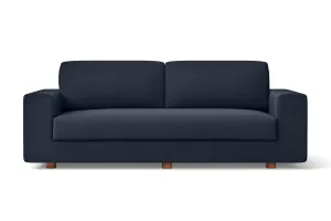 Arezzo 3 Seater Sofa Dark Blue Linen Fabric