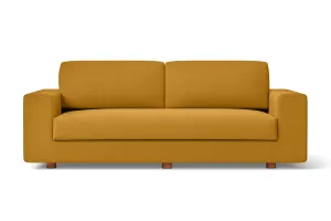 Arezzo 3 Seater Sofa Yellow Linen Fabric