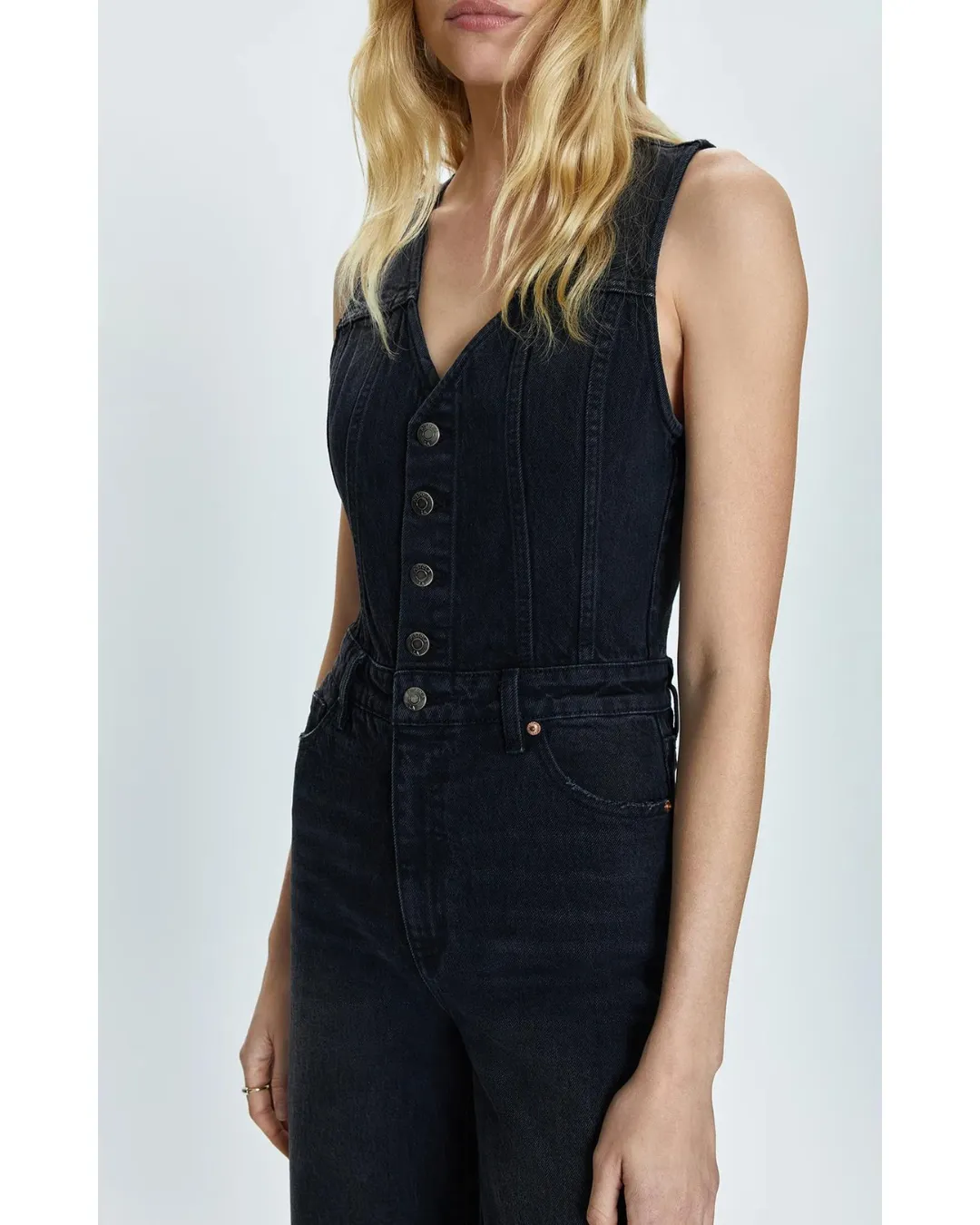 Aria Fitted Vest Jumpsuit Mulholland