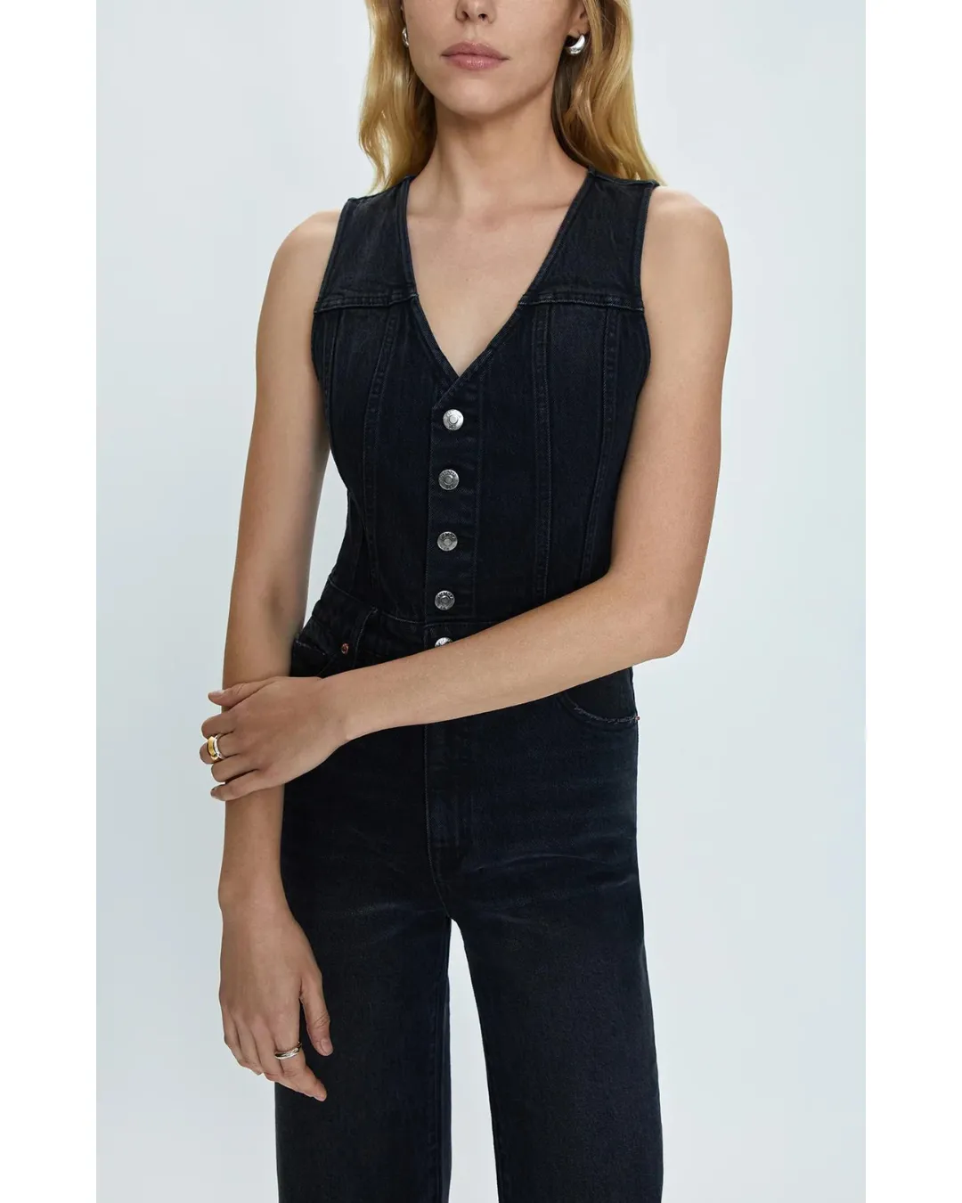 Aria Fitted Vest Jumpsuit Mulholland