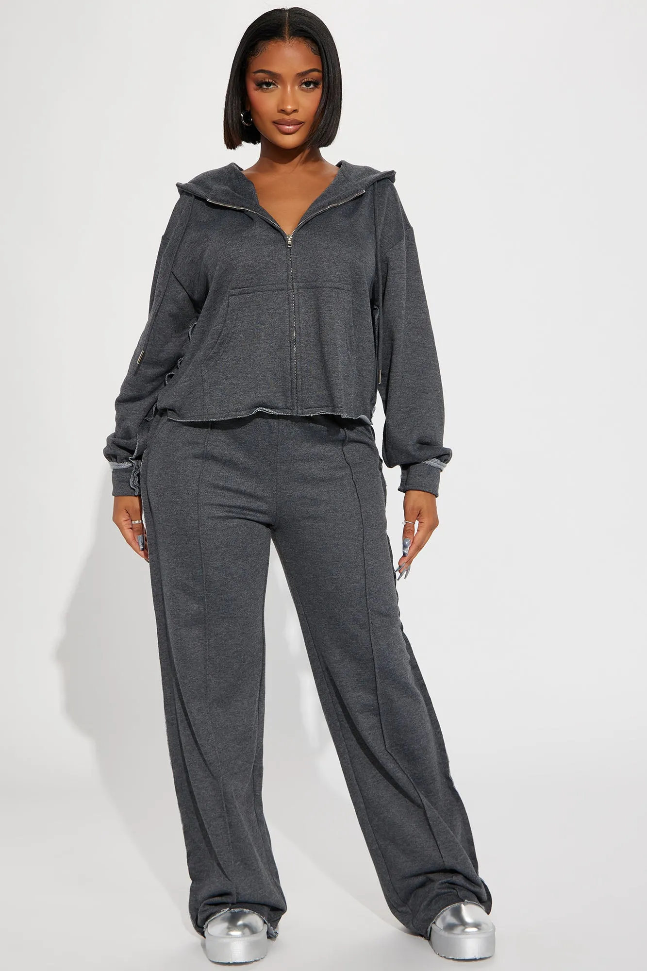 Aria Pant Set - Charcoal