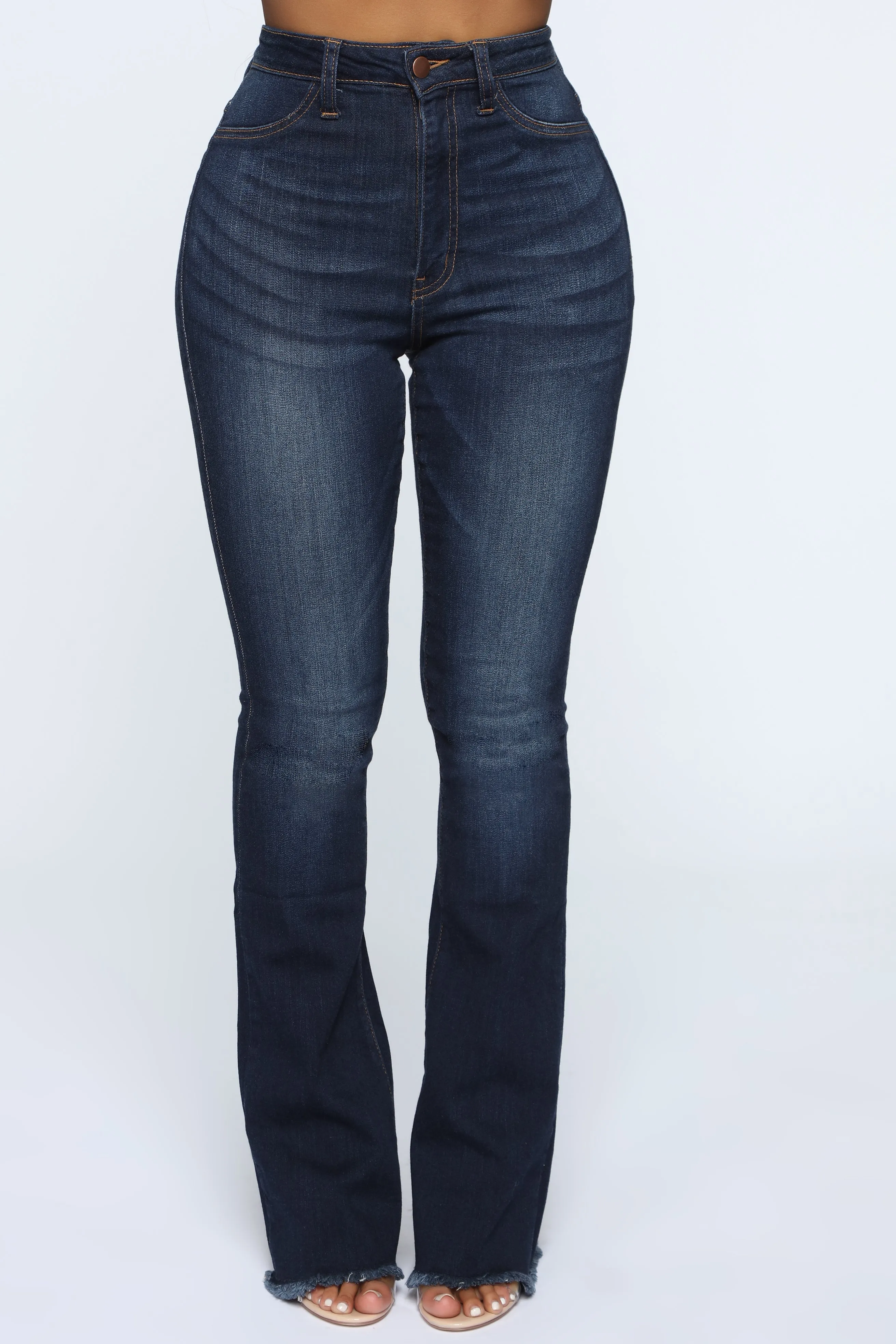 Ariana Flare Jeans - Dark Denim