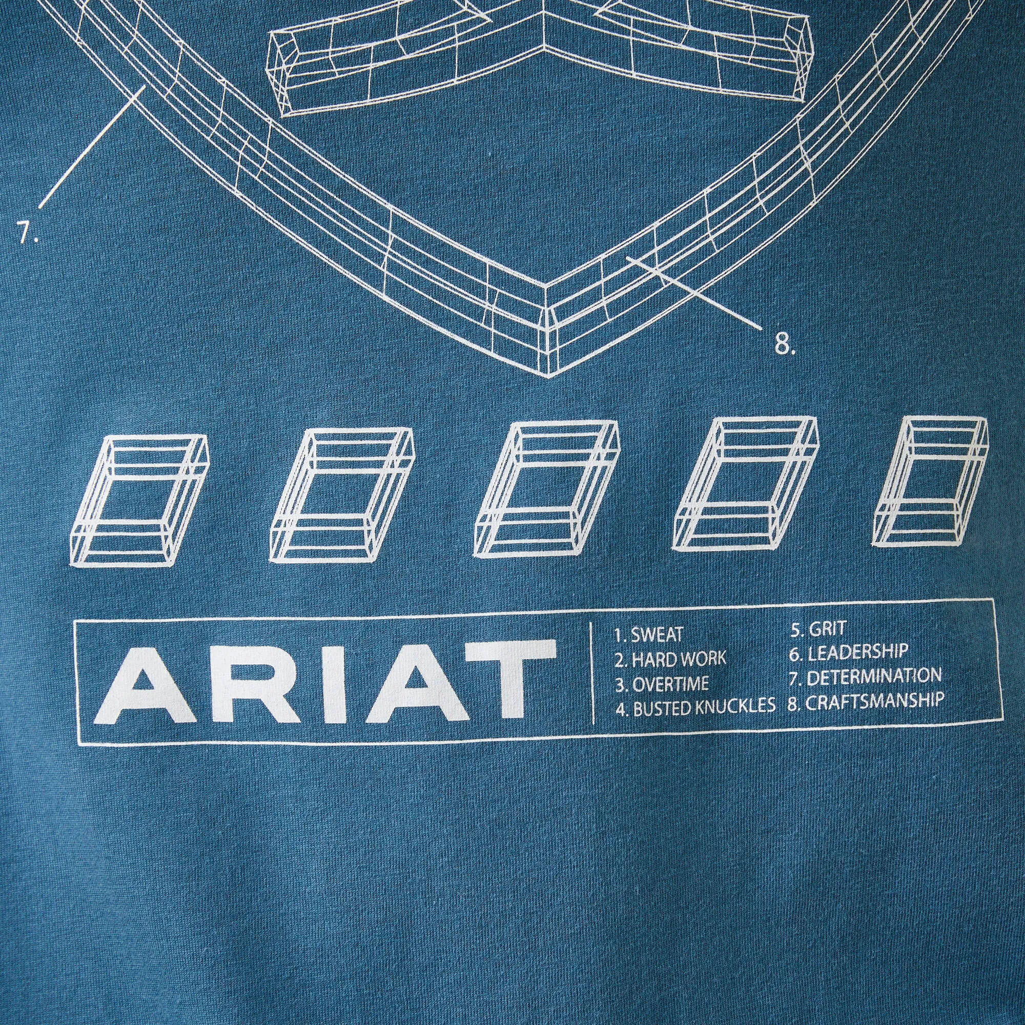 Ariat Clothing Men's Rebar Workman Blueprint Shirt