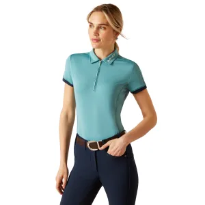 Ariat Ladies Bandera 1/4 Zip Short Sleeve Polo