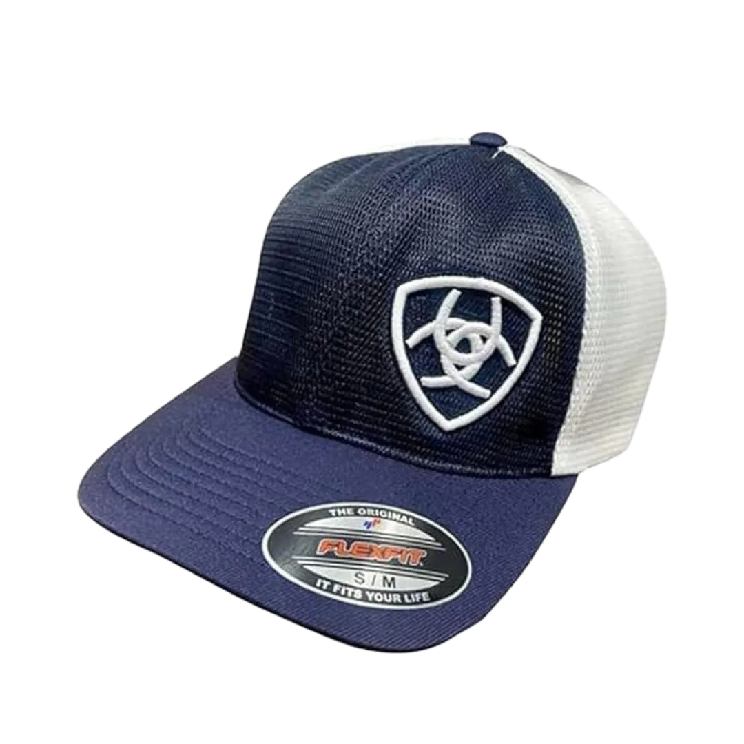 Ariat M&F Flex Fit 360 Blue Shield Logo Cap