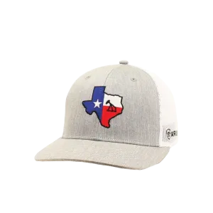 Ariat M&F Grey Texas Flag Oil Derrick Mesh Cap