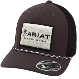 Ariat M&F Men's Flexfit Patch Rope Black Cap