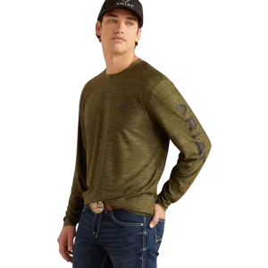 Ariat Men's Charger Logo Brine Olive T-Shirt