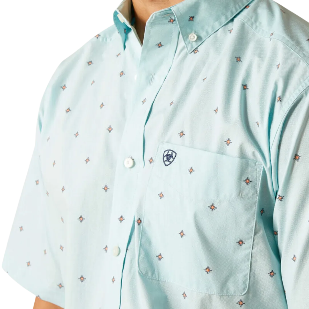 Ariat Men's Royce Classic Fit Blue Shirt