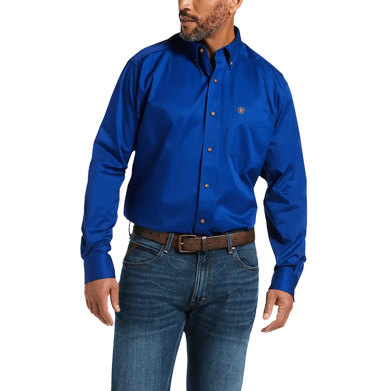 Ariat Men's Solid Twill Ultra Marine Shirt