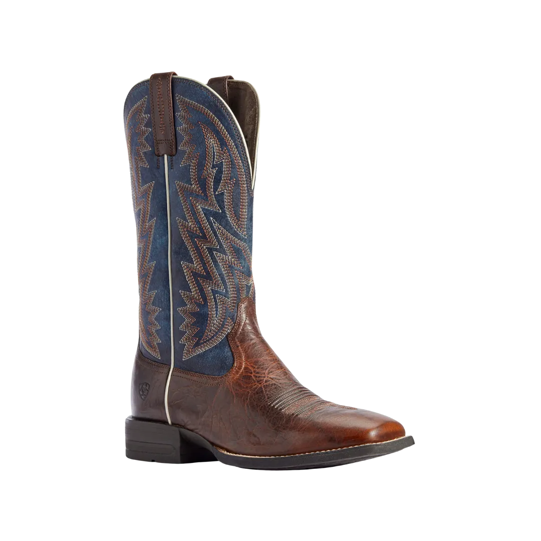 Ariat Men's Western Dynamic Brown Patina/Blue Dusk Boots