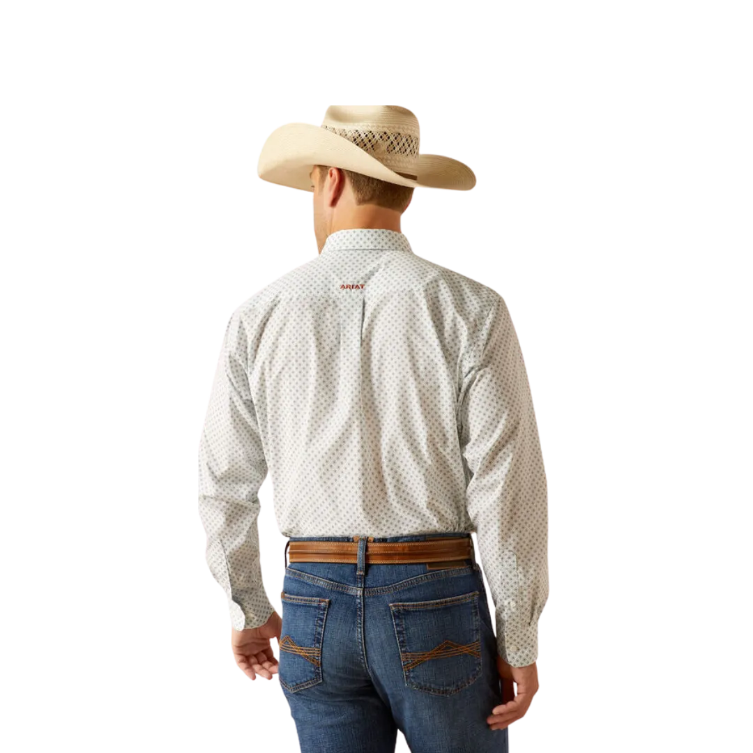 Ariat Men's Wrinkle Free Irving Classic Fit White Shirt