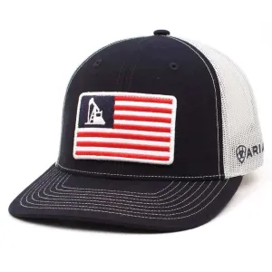 ARIAT Oil Rig USA (Navy/Grey) - Trucker Cap