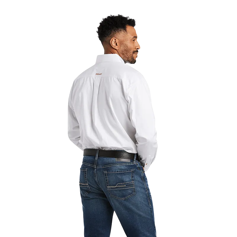 Ariat Twill Classic White Button-Down Shirt - Big