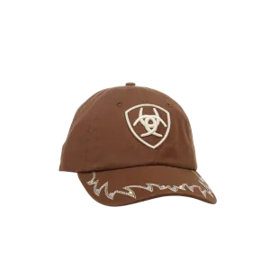 Ariat Women's Embroidered Crystal Brown Cap