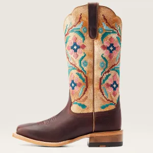 Ariat Women's Frontier Daniella Western Boot in Brazen Tan