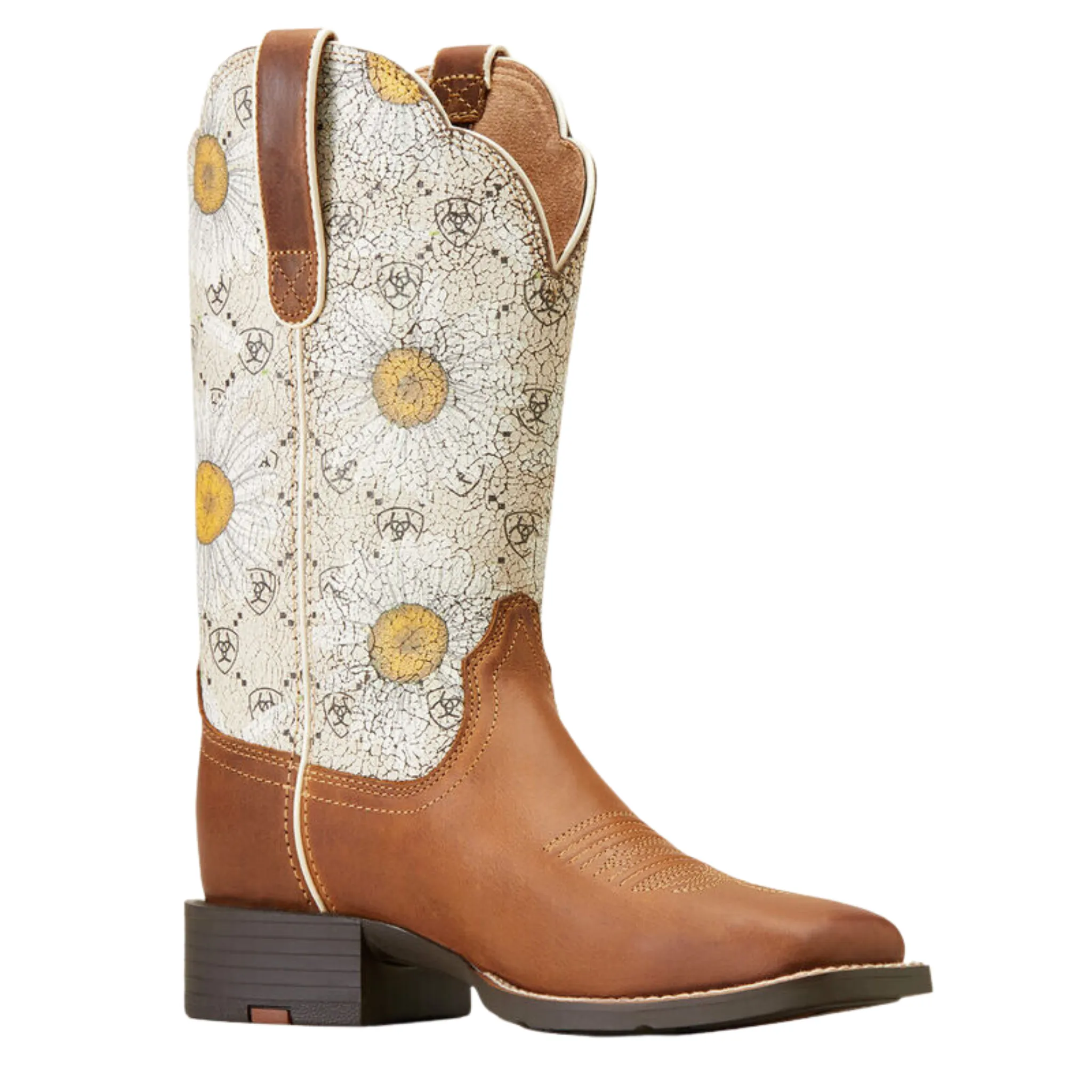 ARIAT WOMEN'S ROUND UP WIDE SQUARE TOE WESTERN BOOTS - 10046881