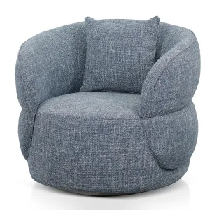 Arima Swivel Armchair - Moss Blue