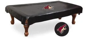 Arizona Coyotes HBS Black Vinyl Billiard Pool Table Cover