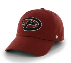 Arizona Diamondbacks 47 Brand Dark Red The Franchise Fitted Hat Cap