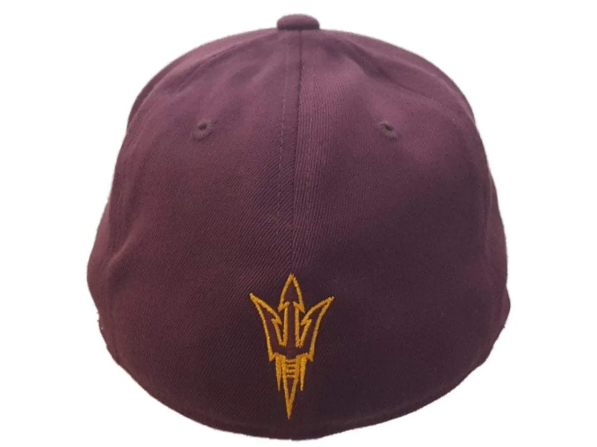 Arizona State Sun Devils Adidas FitMax 70 Maroon Camo Flat Bill Hat Cap (S/M)