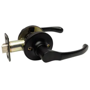 Arlington Passage Door Lever, Matte Black