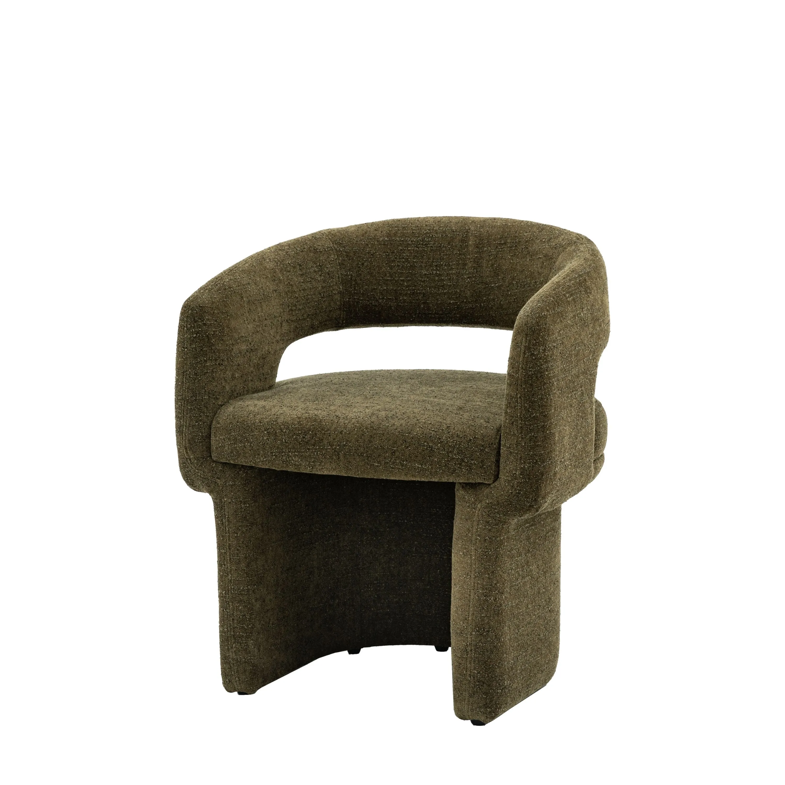 Arlo Dining Chair – Green Boucle