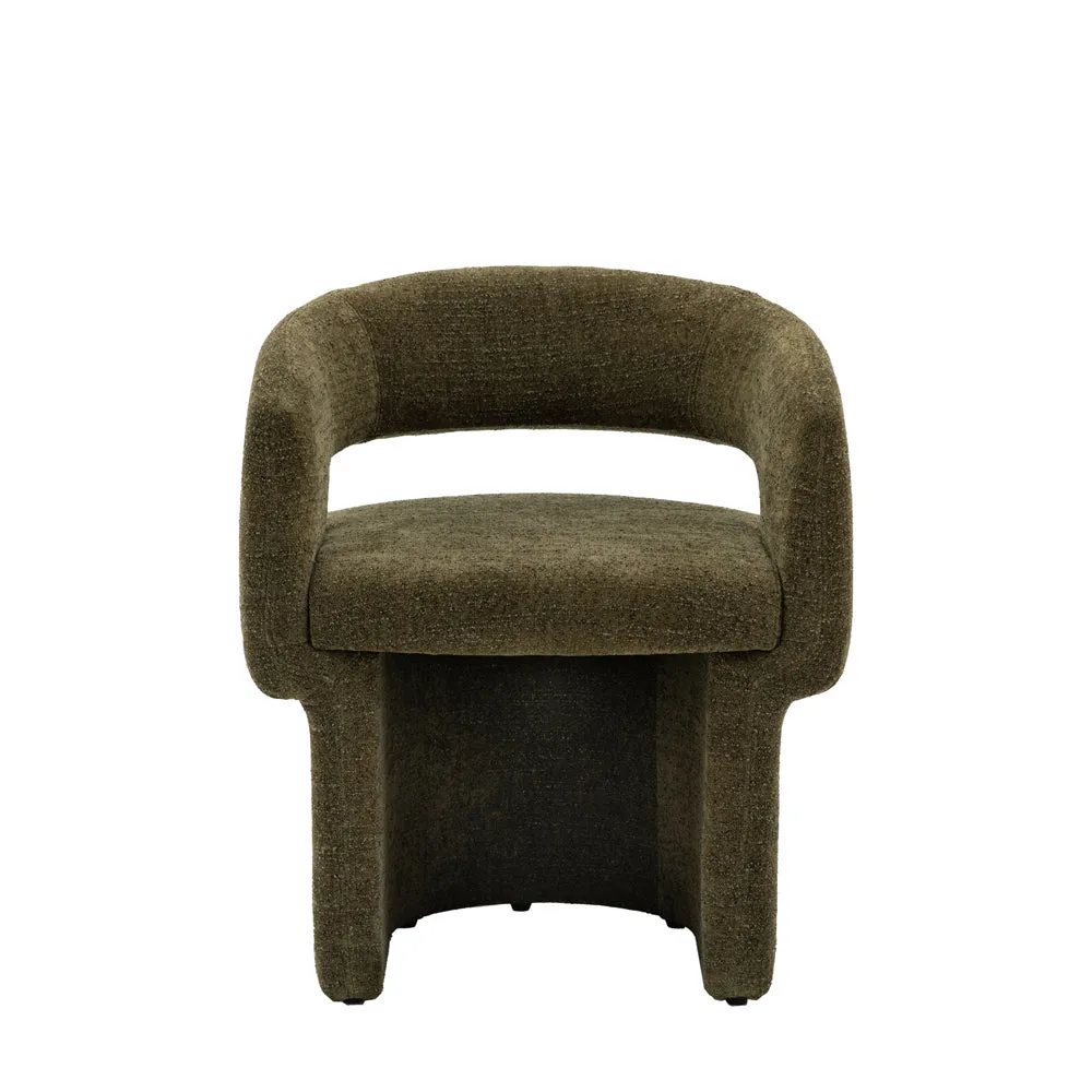 Arlo Dining Chair – Green Boucle